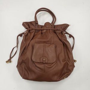 Isaac Mizrahi Live! Brown Oversized Leather